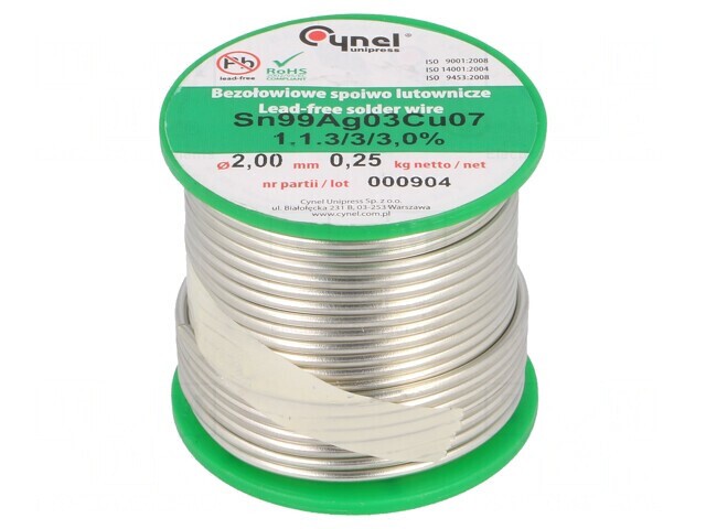 &quot;S&acirc;rmă de lipit fără plumb 2mm 250g&quot;