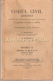 Cumpara ieftin Codul Civil Adnotat IX Hamangiu Georgean 1934, Librăria Alcalay, Carte Veche, Drept, Jurisprudență, Limba Rom&acirc;nă
