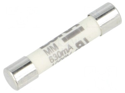 Siguranță Ultra-Rapidă 630mA 1kVAC 6.3x32mm Alamă foto