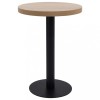 VidaXL Masă de bistro, maro deschis, 60 cm, MDF 286421