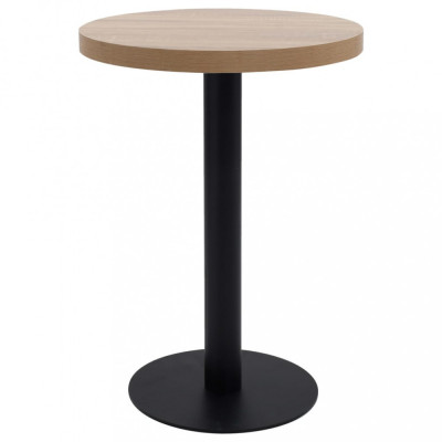 vidaXL Masă de bistro, maro deschis, 60 cm, MDF foto