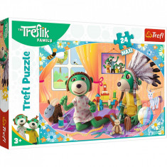 Puzzle trefl 24 maxi treflik familia fericita