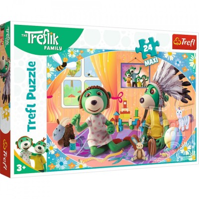 Puzzle trefl 24 maxi treflik familia fericita foto