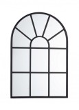 Cumpara ieftin Oglinda de perete cu rama din fier negru Reflix 58x3x87 cm