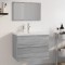vidaXL Set de mobilier de baie, gri sonoma, lemn prelucrat 3152877