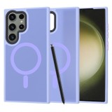 Husa protectie Samsung Galaxy S23 Ultra, antisoc, MagSafe, incarcare wireless, mov deschis, carcasa slim premium , HFMS