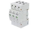 Limitator de supratensiuni; Tip 2; Poli: 3; 20kA; pentru şină DIN