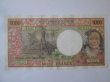 Polinezia Franceza(Tahiti) 1000 Francs 1996 stare foarte buna,vedeti imaginile