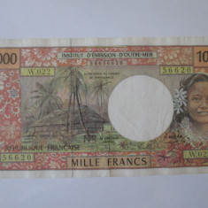 Polinezia Franceza(Tahiti) 1000 Francs 1996 stare foarte buna,vedeti imaginile