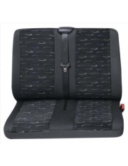Set Huse Scaun Universale Bancheta Spate Autoutilitare Petex Negru foto