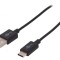 Cablu USB 2.0 USB A la USB C 1m Negru 480Mbps