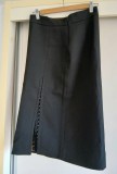 Fusta Zara Women captuseala imprimeu animal masura M cu capse fata neagra