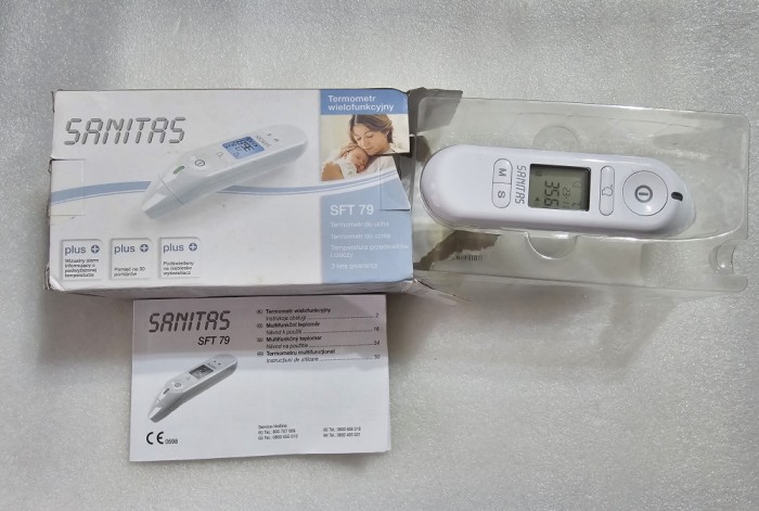 Termometru pentru ureche, frunte SANITAS SFT 79, pentru corp multifunctional