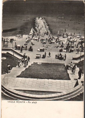 CPI B 11000 CARTE POSTALA - VASILE ROAITA. PE PLAJA, RPR foto