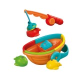 Jucarie set Pescuit pentru copii, 4 pestisori, Multicolor, ATU-087938