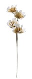 Cumpara ieftin Set 12 flori Magnolia artificiala alba galbena 25x92 cm