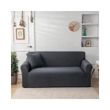 Cumpara ieftin Husa Canapea 2 Locuri Elastica Moderna, Gri inchis - EAT531