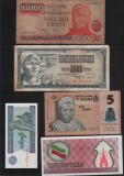 Set 5 bancnote de prin lume adunate (cele din imagini) #173, America Centrala si de Sud