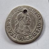Ungaria 6 kreuzer 1673 argint Leopold l