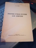 D. D. Roșca - Despre unele puteri ale științei