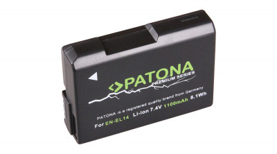 Baterie Nikon EN-EL14 Coolpix P7800 P7700 P7000 D5300 1100mAh / 8.14Wh / 7.4V Premium - Patona Premium foto