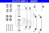 Set accesorii, sabot de frana PEUGEOT 208 (2012 - 2016) ATE 03.0137-9281.2