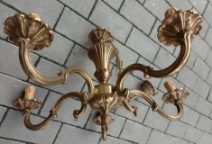 Elegant candelabru din bronz masiv in stil francez foto