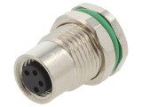 Conector M8 Mamă 4PIN Montare Panou 3A