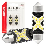 Bec auto LED CANBUS 12SMD Festoon C5W 2016 39mm, alb, 12/24V, set 2 buc; AMIO
