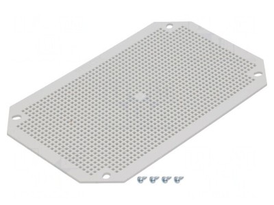 Placă Montare Plastic Perforată foto