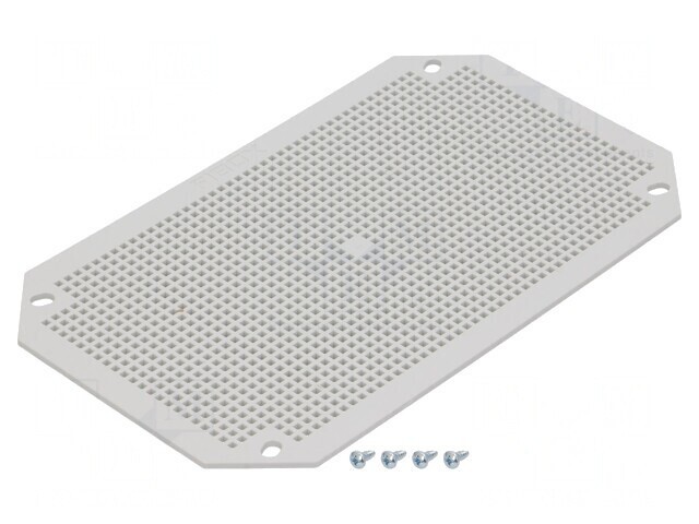 Placă Montare Plastic Perforată