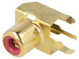Soclu RCA mamă unghi 90&deg; aurit pentru PCB