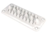 Garnitură Trelleborg cu 27 orificii, gri deschis, IP67/IP66, Temp -40...100&deg;C, MC25/27