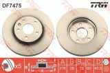 Disc frana fata- PS TRW DF7475