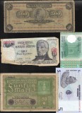Set 5 bancnote de prin lume adunate (cele din imagini) #351, America Centrala si de Sud