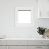 Fereastra de subsol &bdquo;RISOR&rdquo; 60x60 cm Pt&amp;Turn DIN Dreapta Alb
