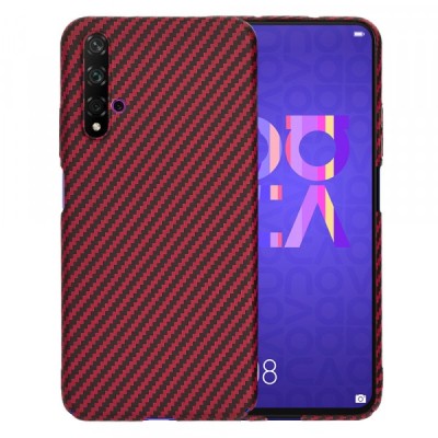 Husa pentru Huawei nova 5T / Honor 20, Techsuit, Carbonite FiberShell, Rosie foto