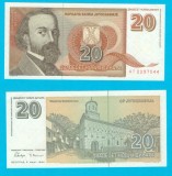 Iugoslavia 20 Novih Dinara 1994 &#039;Jak&scaron;ić&#039; UNC serie: AT2297544 p#150