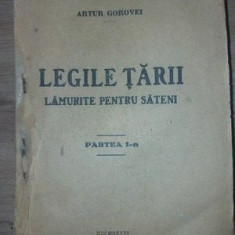 Legile tarii lamurite pentru sateni partea 1-a - Artur Gorovei