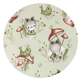 Aparatoare pentru patut Qmini 120x60 cm din bumbac Frogs