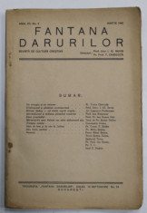 FANTANA DARURILOR , REVISTA DE CULTURA CRESTINA , no. 3 , 1940 foto