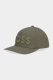 BOSS șapcă de baseball din bumbac culoarea negru, cu imprimeu, 50536482