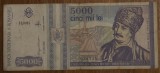 5000 lei 1993, Rom&acirc;nia