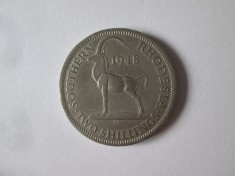Rhodesia de Sud 2 Shillings 1948 regele George VI in stare buna/f.buna foto