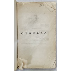Othelo de WILLIAM SHAKESPEARE, EDITIE DE SFARSIT DE SECOL XIX
