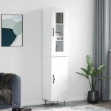 Cumpara ieftin Dulap &icirc;nalt, alb extralucios, 34,5x34x180 cm, lemn prelucrat
