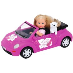 Papusa Simba Evi Love Evi&amp;#039;s Beetle cu Masina, Catelus si Accesorii foto