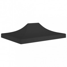 vidaXL Acoperiș pentru cort de petrecere, negru, 4,5 x 3 m, 270 g/m²