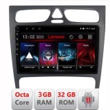 Navigatie Mercedes C W203 2000-2004 D-clk Octa Core cu Android Radio Bluetooth Internet GPS WIFI DSP 3+32 GB 4G LENOVO LITE CarStore Technology