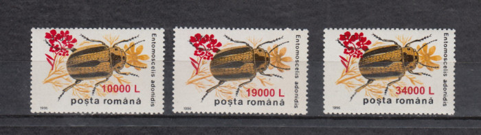 ROMANIA 2000 LP 1516 INSECTE SUPRATIPAR SERIE MNH